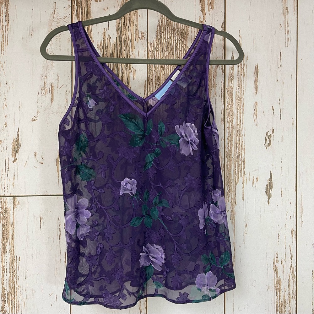 Warner’s Sleepwear, Sheer Lacey Camisole. Size Large. In excellent condition!